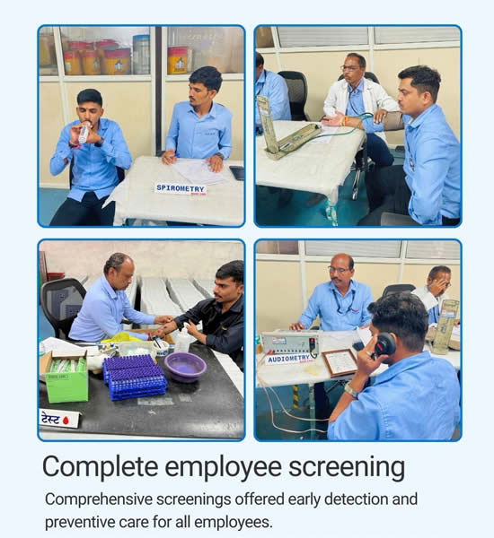 Blood pressure check during Kakade Laser health drive