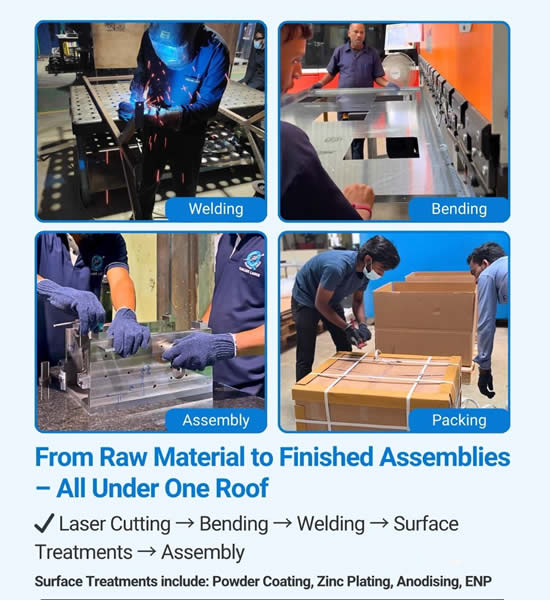 ISO certified sheet metal fabrication company in India