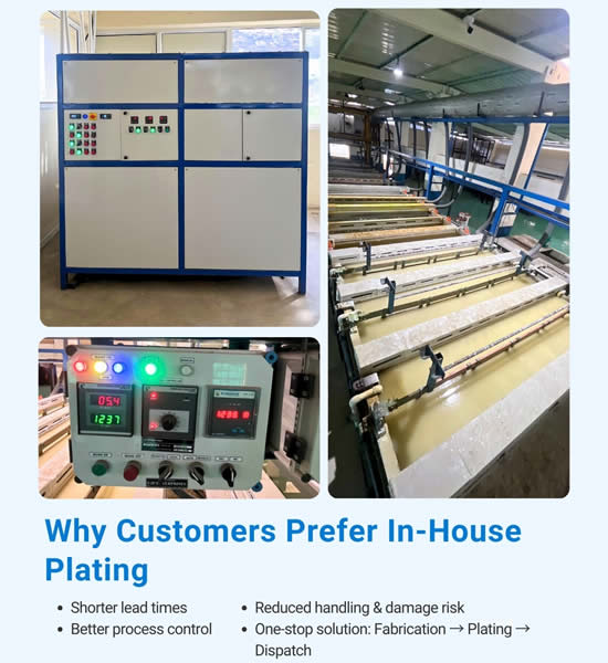 Why customers prefer in-house plating