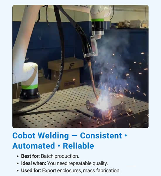 Collaborative robot welding in modern manufacturing