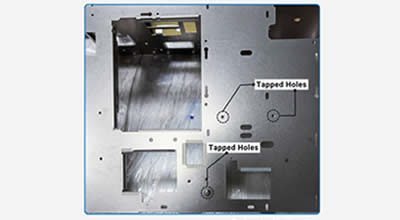Precision tapping services on Turret and Laser Combi Machine at Kakade Laser