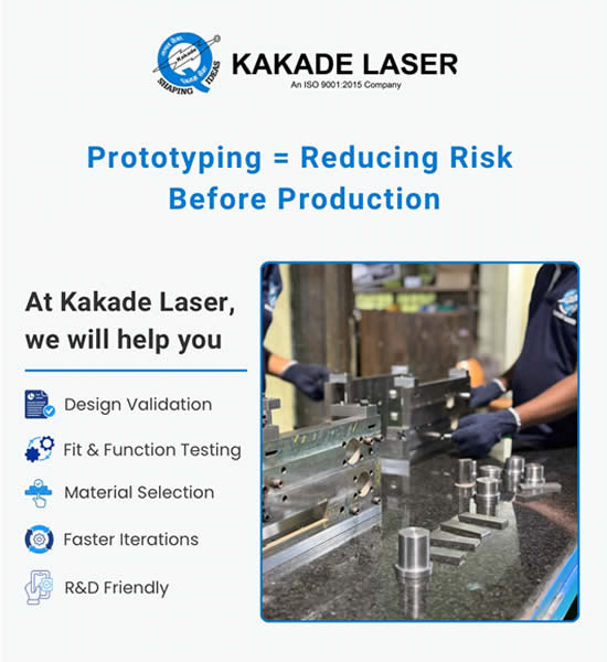 Rapid prototyping with metal and plastic components