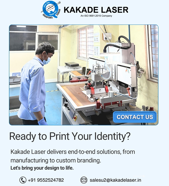 Screen printing in Kakade Laser production unit