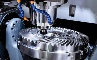 VMC machining close-up