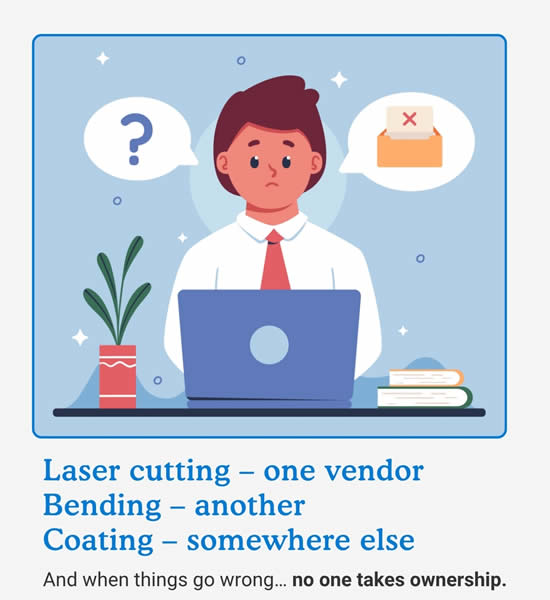 Laser cutting and sheet metal fabrication in Pune manufacturing facility